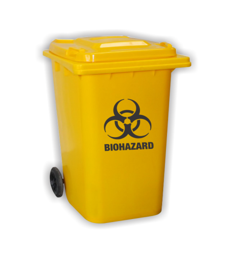 (Capacity: 240 Liter) Peddle Operated Dustbin Biohazard Bins