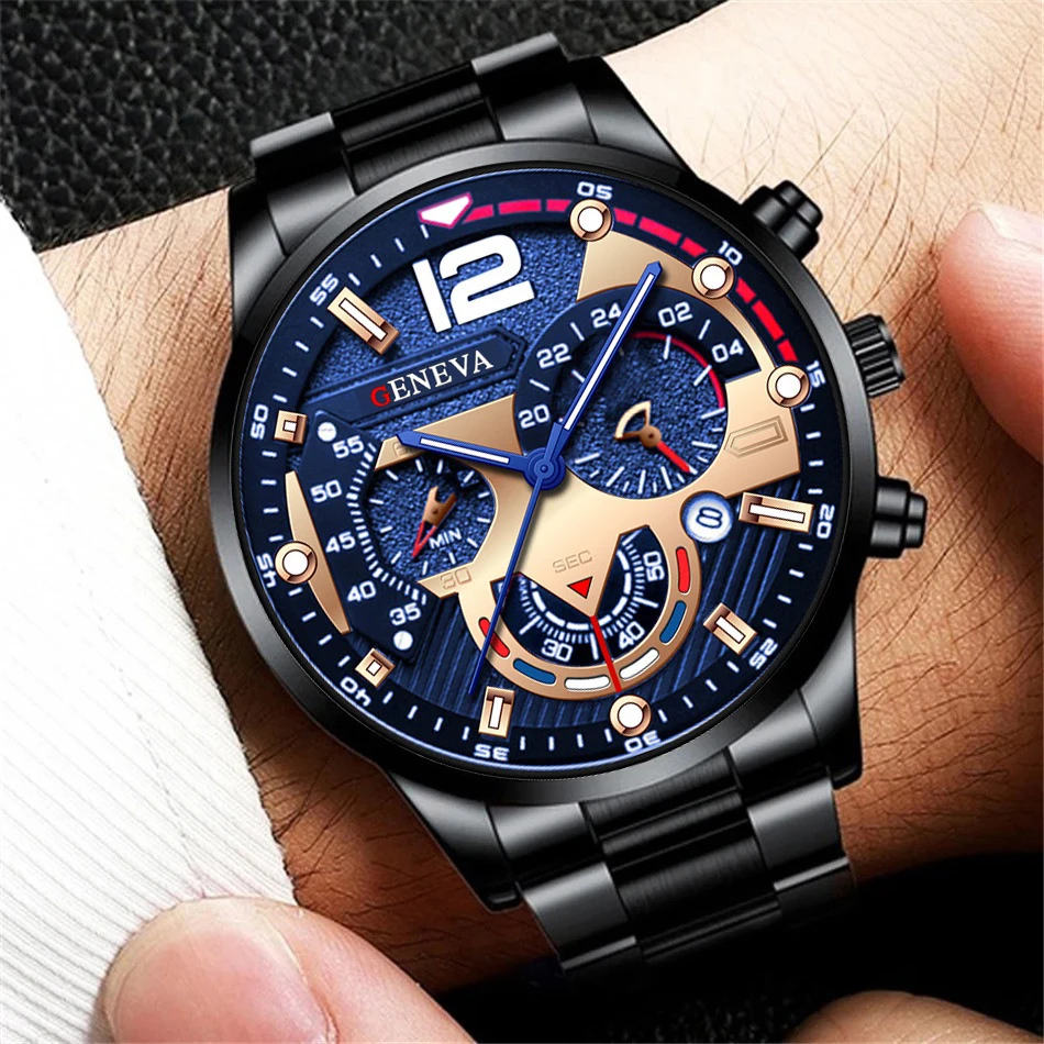 Fashion Men’s Stainless Steel Quartz Watch