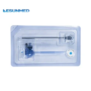 LESUNMED 12mm Puncture Bladeless Trocar – Disposable Laparoscopic Optical Cannula for Surgical Precision
