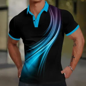 3D Printed Polo Shirt for Men