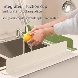 Sink Splash Guard & Water Retaining Board for Kitchen – Portable & Reusable Water Retaining Strip for Sink and Bathroom