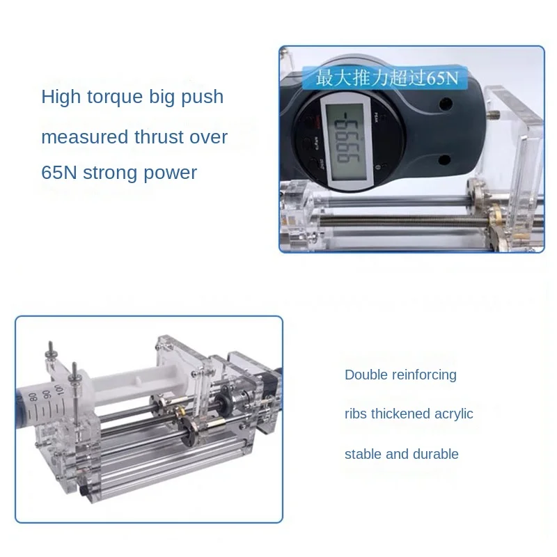 1-150ML Laboratory Micro Syringe Pump - High Precision Desktop Electric Injection Pump (DC 12V) - Image 2