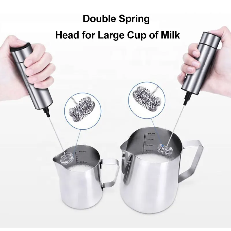 Electric Milk Frother Kitchen Drink Foamer Mixer Stirrer Coffee Cappuccino Creamer Whisk Frothy Blend Egg Beater - Image 3